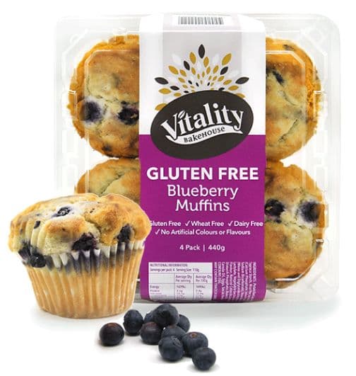 Vitality GF Muffins - Blueberry (4 pack) ^^