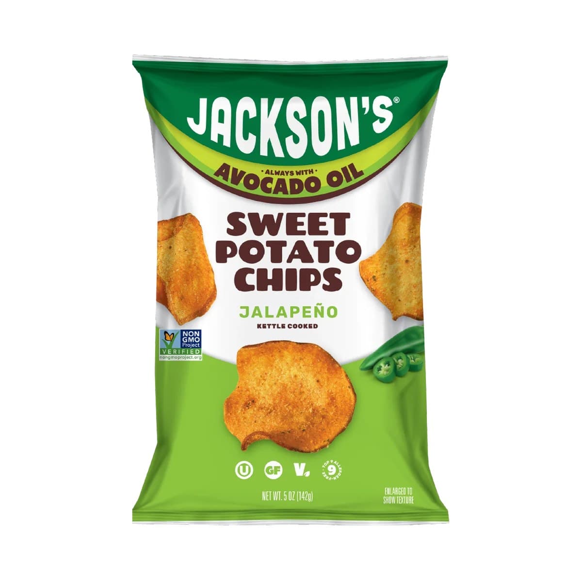 Jackson's Avo Sweet Potato Chips Spicy Jalapeno
