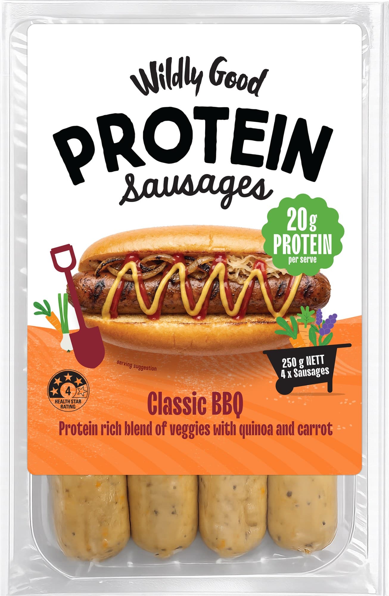 Wildly Good Protein Sausage Original BBQ