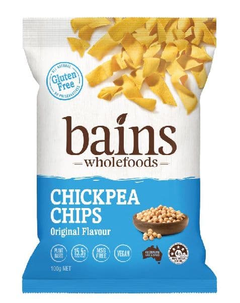 Bains Chickpea Chips - Original Flavour 100g