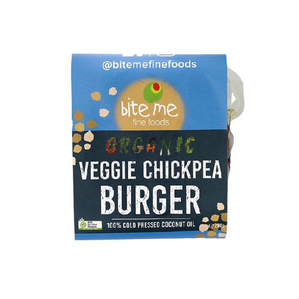 Bite Me Vegan Burgers - Chickpea