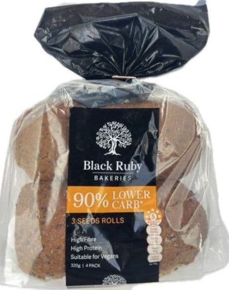 Black Ruby Low Carb Rolls - 3 Seeds (4 pack) ^