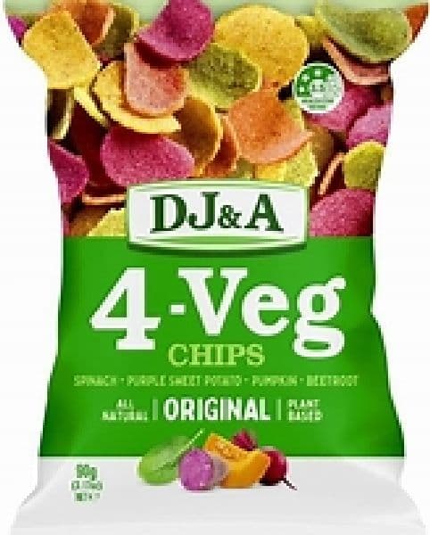 DJ&A 4-Veggie Chips - Original 90g