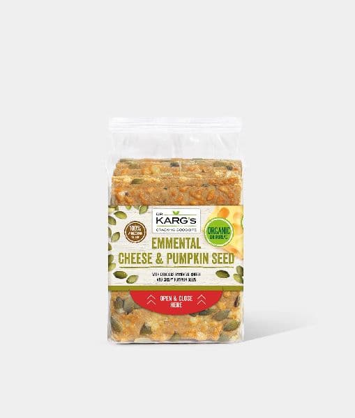Dr Karg Crispbread - Emmental Cheese & Pumpkin Seed
