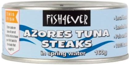 Fish 4 Ever - Skipjack Tuna Steaks in Spring Water 160g *coming soon*