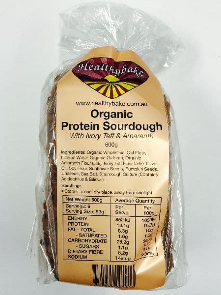 Healthybake Protein Sourdough w Ivory Teff & Amaranth