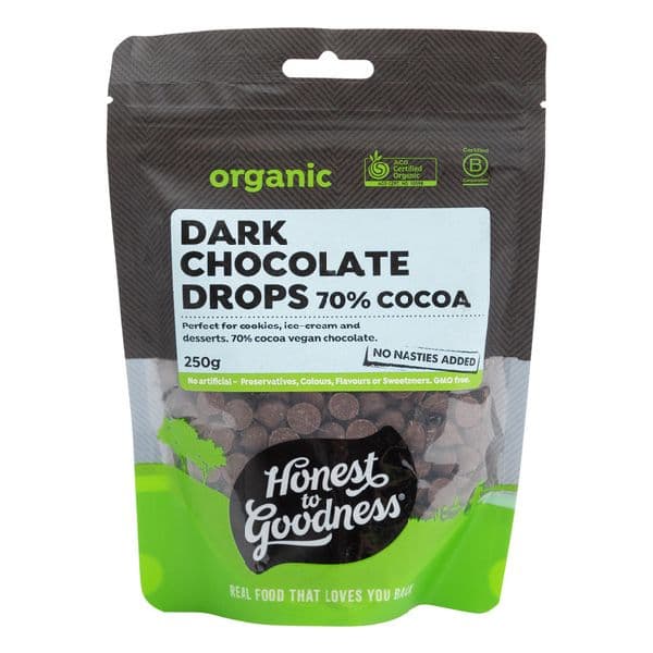 Honest to Goodness Chocolate Drops - Dark 70%