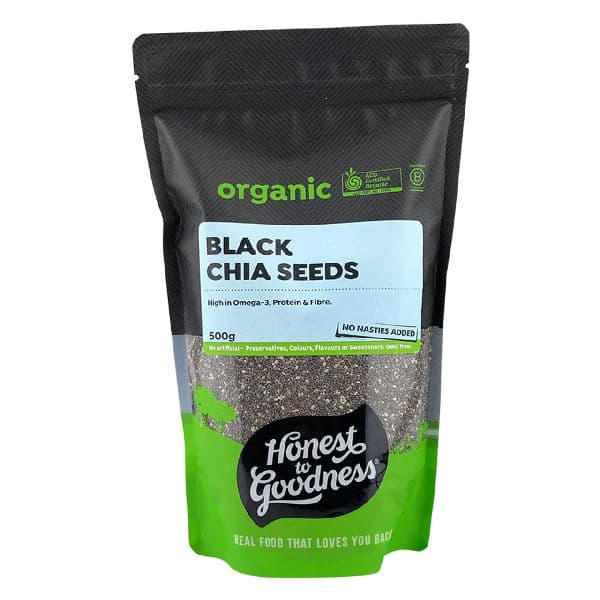 Honest to Goodness Seeds- Black Chia 500g