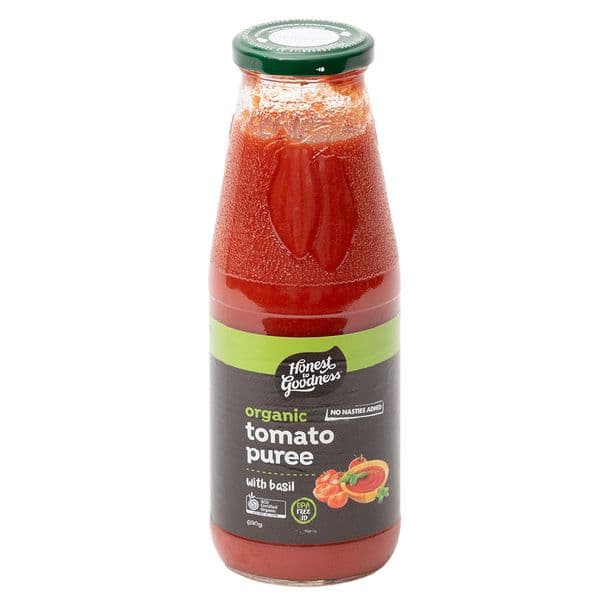 Honest to Goodness Tomato Puree with Basil