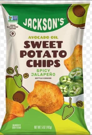 Jackson's Avo Sweet Potato Chips Spicy Jalapeno