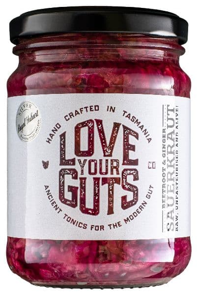 Love Your Guts Sauerkraut SMALL Beetroot & Ginger
