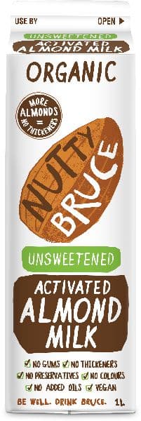 Nutty Bruce Organic Milk, Unsweetened Almond