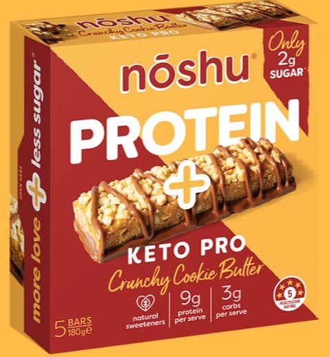 Noshu Protein + Bars Crunchy Cookie Butter
