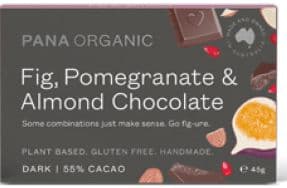 Pana Chocolate Dark Fig, Pomegranate Almond 45g *coming soon*