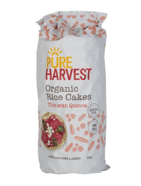 Pure Harvest Rice Cake Thins - Quinoa