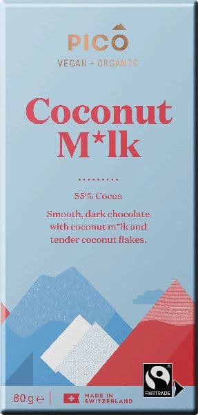 Pico Organic Chocolate, Coconut Milk