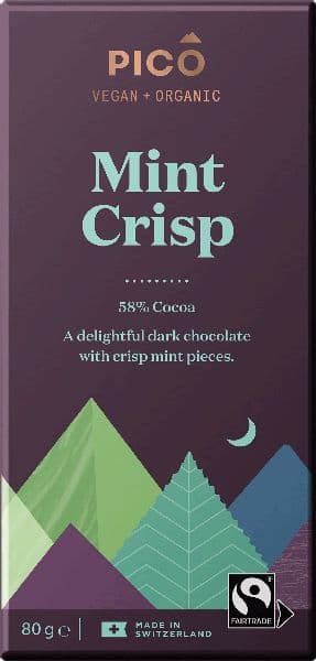 Pico Organic Chocolate, Mint Crisp