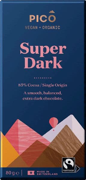 Pico Organic Chocolate, Super Dark