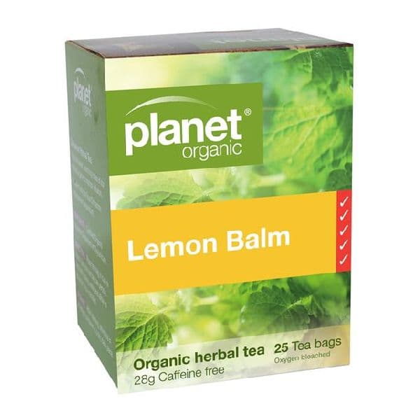 Planet Organic Tea BAGS - Lemon Balm