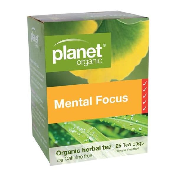 Planet Organic Tea BAGS - Mental Focus ^