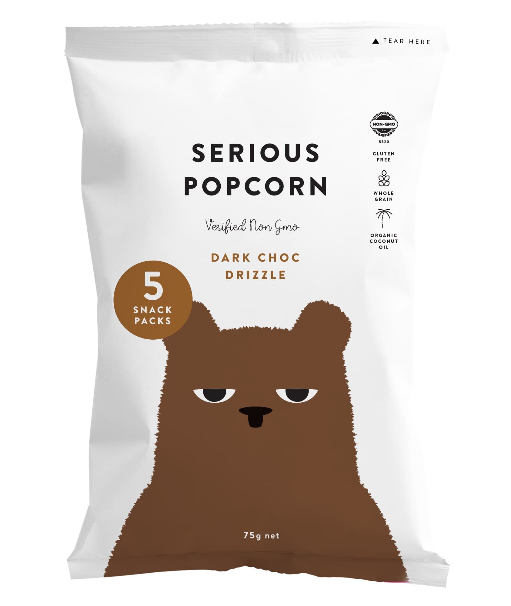 Serious Popcorn Multipack - Dark Choc Drizzle 5x12g *coming soon*