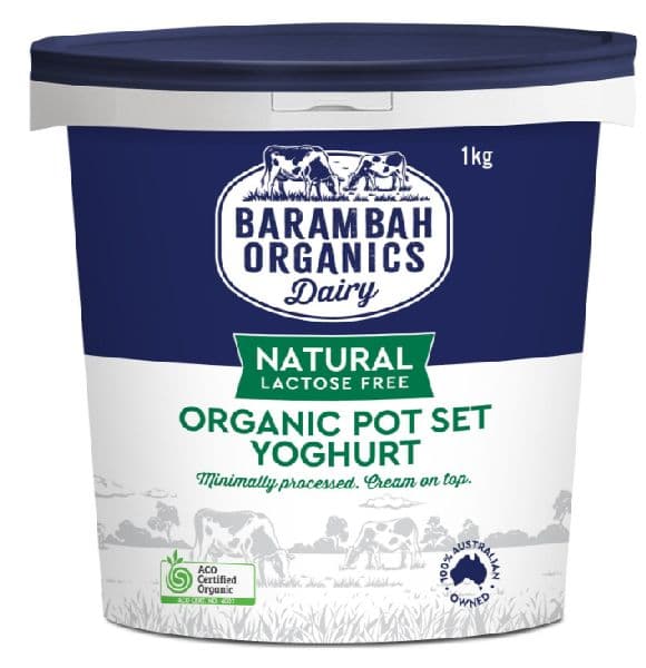 Barambah Yoghurt 1kg - Lactose Free