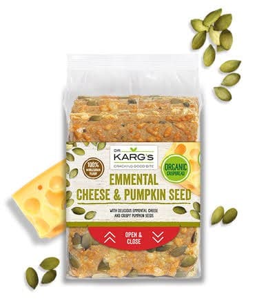 Dr Karg Crispbread - Emmental Cheese & Pumpkin Seed
