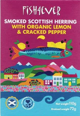 Fish 4 Ever - Smoked Herring with Org Lemon & Pepper 110g