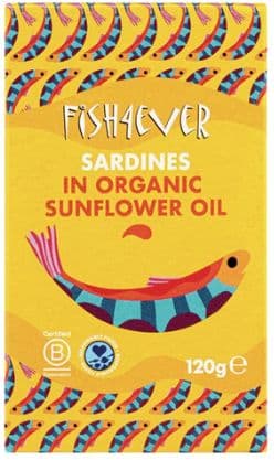 Fish 4 Ever - Sardines in Org Sunflower oil 120g