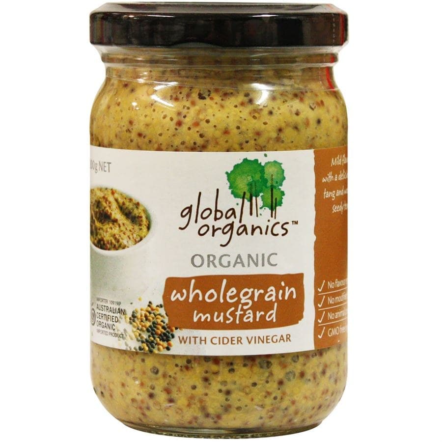 Global Organics Mustard - Wholegrain