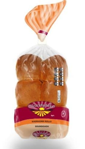 Healthybake Rolls - Khorasan Sourdough (aka: Kamut) (6pk)