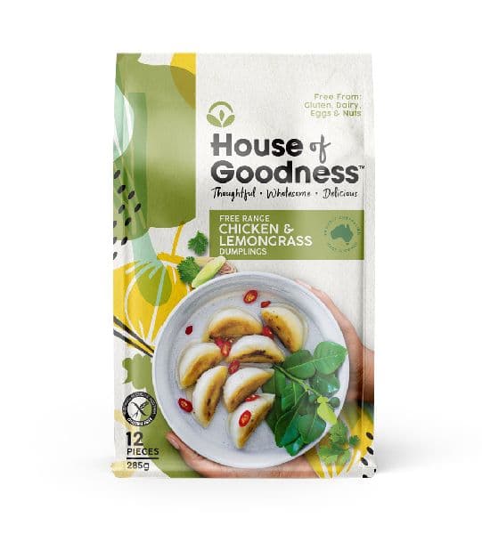 House of Goodness Dumplings - Chicken & Lemongrass (12pcs)