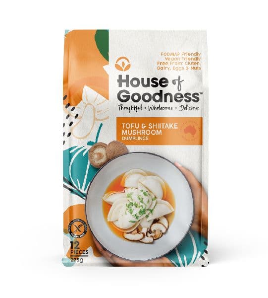 House of Goodness Dumplings - Tofu & Shiitake Mushroom (12pcs)