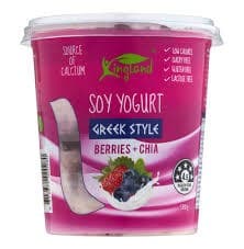 Kingland Yoghurt Greek Style - Mixed Berries + Chia