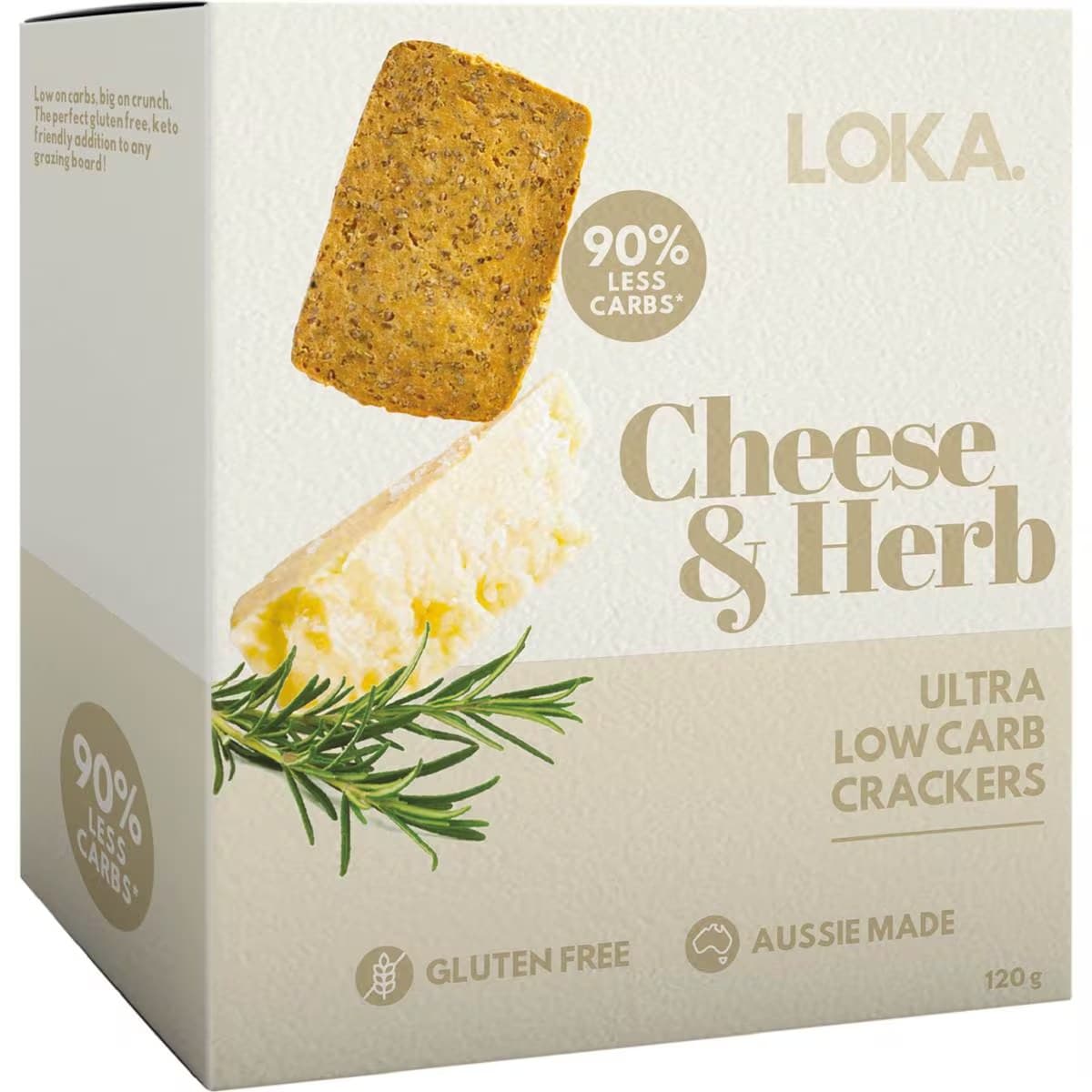 Loka Lupin Crackers - Italian Cheese & Herb