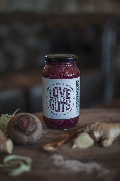 Love Your Guts Sauerkraut 500g - Beetroot & Ginger