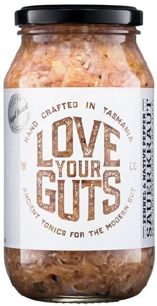 Love Your Guts Sauerkraut 500g - Fennel & Native Pepper