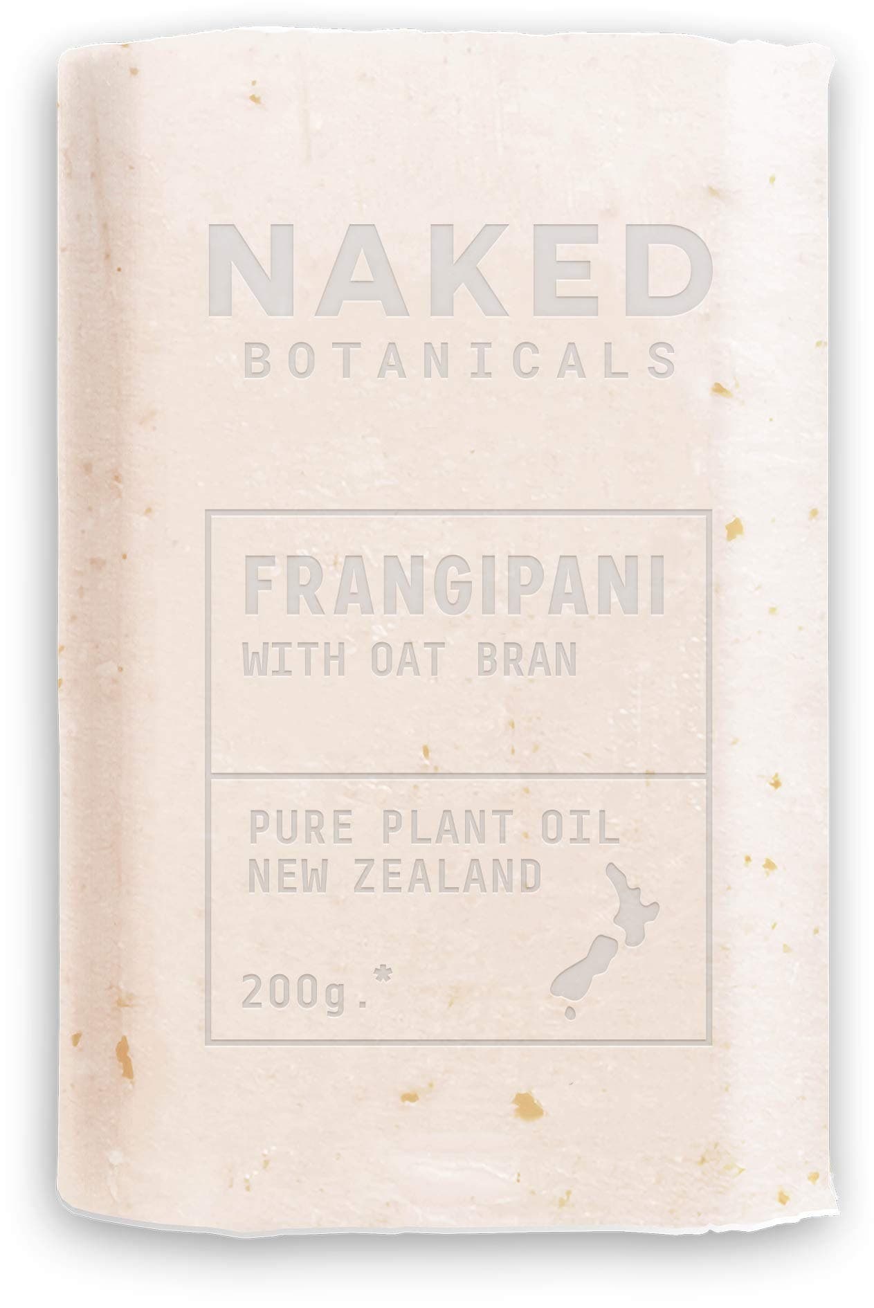 Naked Botanicals Soap Bar Frangipani w Oat Bran