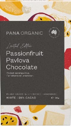 Pana Chocolate Block Limited Edition White Passionfruit Pavlova 120g *NEW*