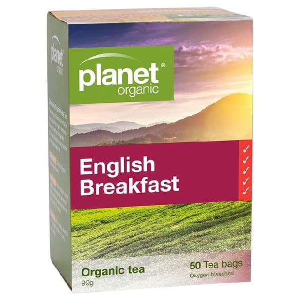 Planet Organic Tea Bags - English Breakfast (50 Bags)