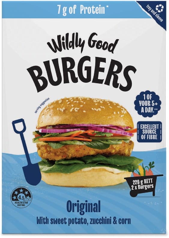 Wildly Good Burgers, Original Veggie 220g