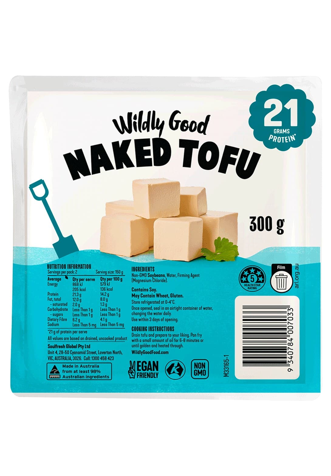 Wildly Good Naked Tofu 300g